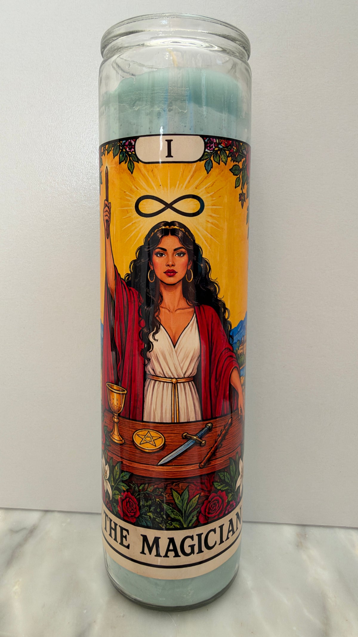 The Magician Tarot Card prayer candle
